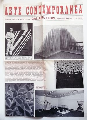 Arte contemporanea Numero unico Galleria Flori Firenze 1969. Suppl. Techne. Miccini