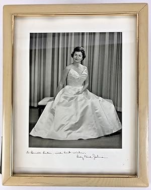 "LADY BIRD" JOHNSON SIGNED AND INSCRIBED PHOTOGRAPH