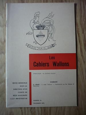 Les Cahiers Wallons N°10 - DECEMBRE 1975