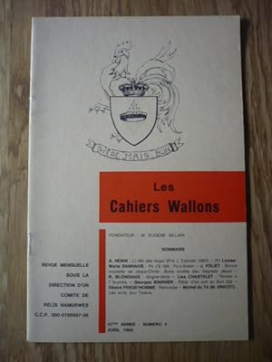 Les Cahiers Wallons N°4 - AVRIL 1984