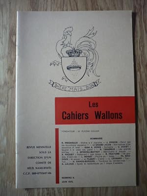Les Cahiers Wallons N°6 - JUIN 1975
