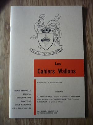 Les Cahiers Wallons N°11-12 - NOVEMBRE-DECEMBRE 1980