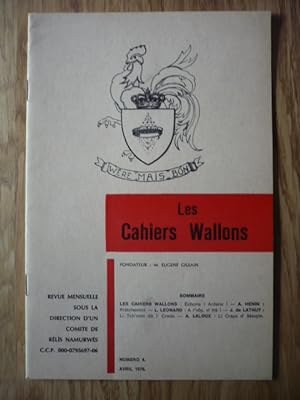 Les Cahiers Wallons N°4 - AVRIL 1976
