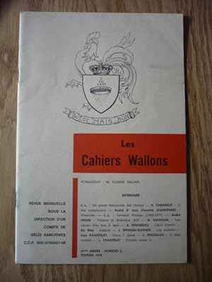 Les Cahiers Wallons N°2 - FEVRIER 1978