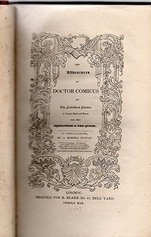 The Adventures of Doctor Comicus, or The Frolicks of Fortune