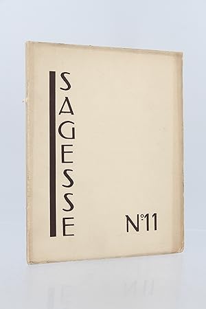 Sagesse, Cahiers de Littérature et d'Art N°11