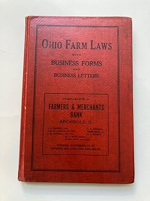 OHIO FARM LAWS, WITH BUSINESS FORMS AND BUSINESS LETTERS
