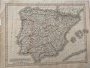 Mapa de España. Grabado publicado por C. Smith en Londres, 1816