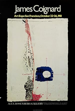 1981 American Exhibition Poster James Coignard, Alex Rosenberg Gallery (New York)