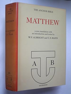 The Anchor Bible: Matthew
