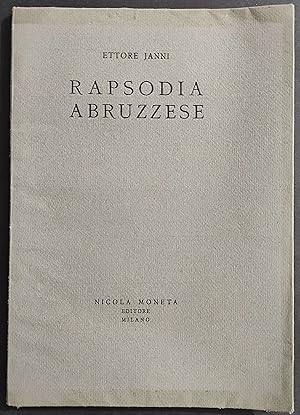 Rapsodia Abruzzese - E. Janni - Ed. Moneta