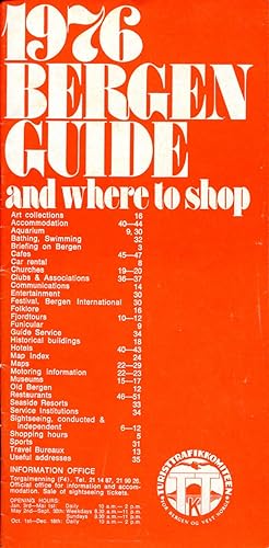 Bergen Guide, Norway ; 1976