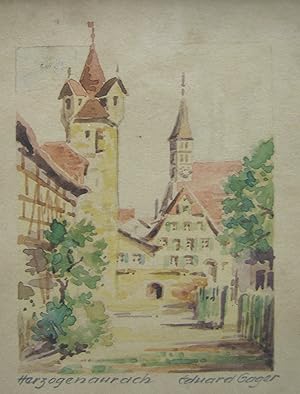 3 Original Watercolors of Herzogenaurach