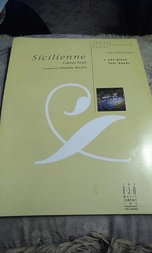 Sicilienne : Late Intermediate (One Piano Four Hands)