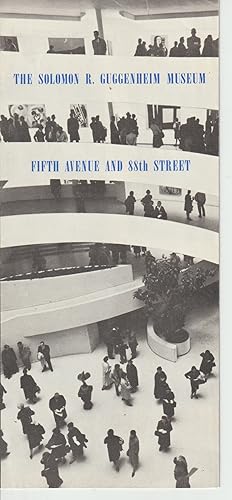 Guggenheim Museum Opening Brochure 1959