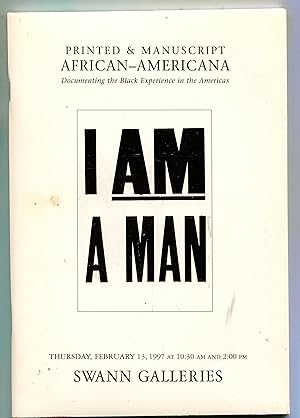AFRICAN-AMERICANA: Printed & Manuscript.