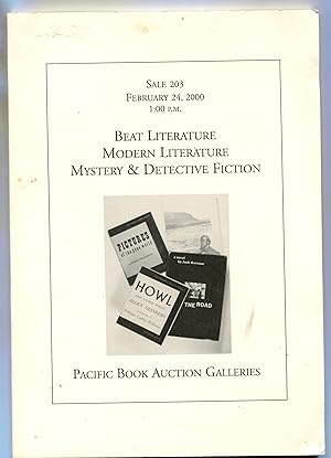 BEAT LITERATURE, MODERN LITERATURE, MYSTERY & DETECTIVE FICTION Sale 203