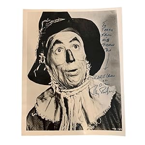 Signed Photograph as the Scarecrow from The Wizard of Oz