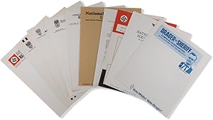 11 Pieces of American Nazi Party Ephemera; Letterheads, and a Lincoln Rockwell "Special Message t...