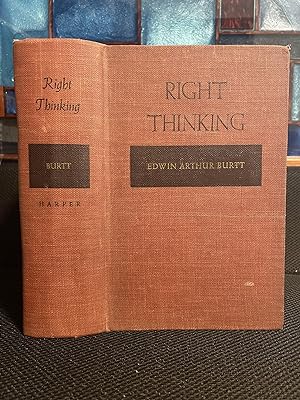 Right Thinking A Study of its Principles and Methods