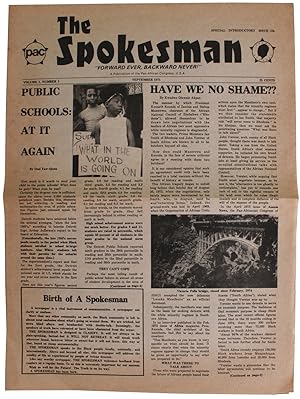 The Spokesman [Vol. 1, No. 1 (September 1975)]