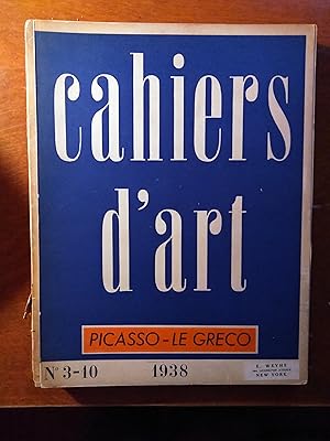 Cahiers d'Art: N°3-10, 1938 : Picasso--Le Greco