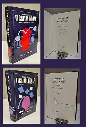 THE ESSAYS OF VIRGINIA WOOLF. VOLUME ONE and VOLUME TWO. EDITED and Signed by ANDREW MCNEILLIE