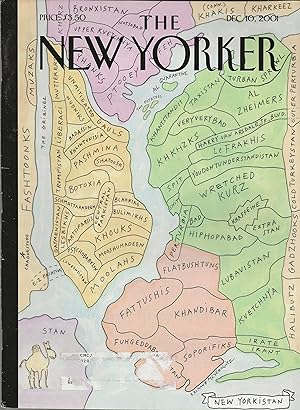 The New Yorker December 10, 2001 Maria Kalman Cover, Complete Magazine