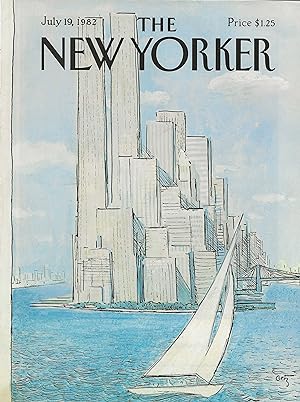 The New Yorker July 19, 1982 Lou Getz FRONT COVER ONLY