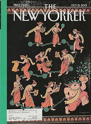 The New Yorker October 15, 2001 Art Spiegelman Cover, Complete Magazine