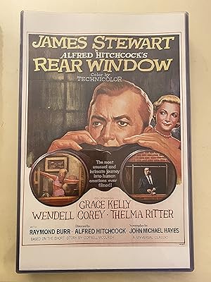 Rear Window 11" x 17" Poster in Hard Plastic Sleeve, James Stewart, Nice!