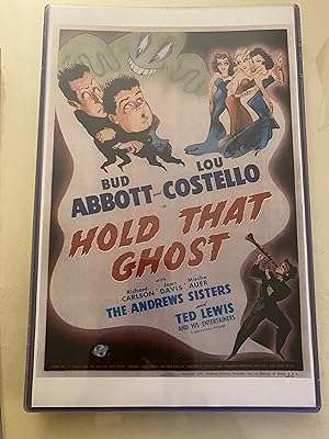 Hold Thar Ghost 11" x 17" Poster in Hard Plastic Sleeve, Abbott & Costello!