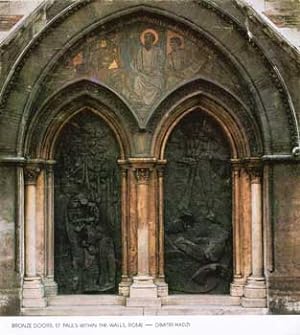 Dimitri Hadzi: Bronze Doors, St. Paul's Within the Walls, [1985].