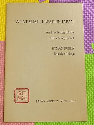 What Shall I Read on Japan: an Introductory Guide (5th edition)