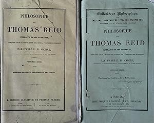 Philosophie de Thomas Reid, extraite des ouvrages, avec une vie de l'auteur, et un essai sur la p...