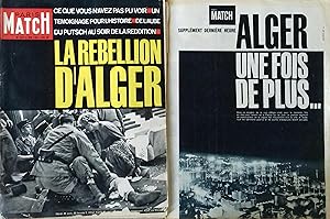 Paris Match N° 630 : La rébellion d'Alger. (Avec un supplément de dernière heure de 4 pages). 6 m...