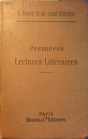 Premières lectures littéraires. Avec notes et notices. Début XXe. Vers 1900.