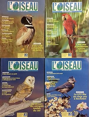 L'Oiseau Magazine. Année 1997 complète. Numéros 46 à 49. Revue de la ligue française pour la prot...