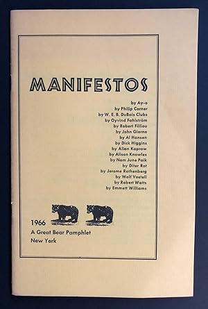 Manifestos (Great Bear Pamphlet No. 8)