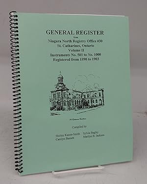 General Register from Niagara North Registry Office #30, St. Catharines, Ontario. Volume II. Inst...