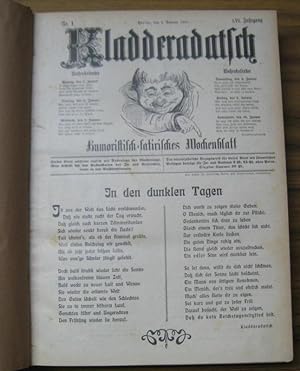 Kladderadatsch. 1903, LVI ( 56. ) Jahrgang, komplett mit den Nummern 1 - 52. - Humoristisch-satir...