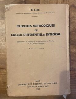 Exercices méthodiques de calcul différentiel et intégral