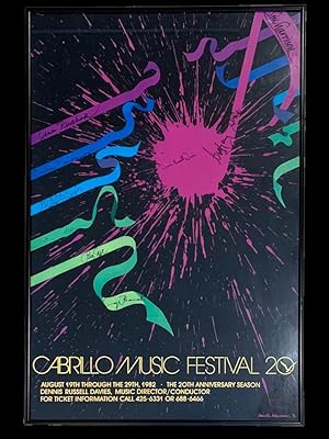 Cabrillo Music Festival 20th Anniversary Season Poster, 1982