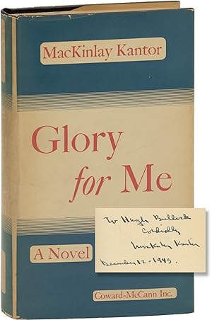 Glory for Me (First Edition, inscribed by the author in the year of publication)