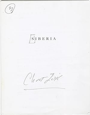 Siberia (Archive of two original screenplays for the 2020 film, from the archive of screenwirter ...