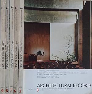 Architectural record n. 3-6-7-8-9