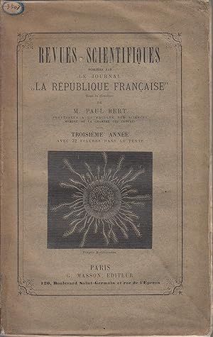 Revues scientifiques publiées par le journal La République Française, troisième année, sous la di...