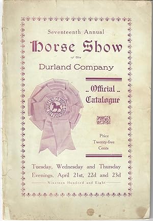 Seventeenth Annual Horse Show; Official Catalogue