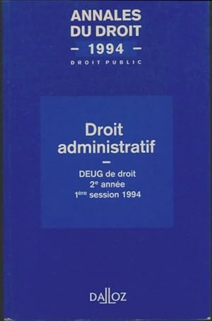 Droit administratif 1994 - Collectif