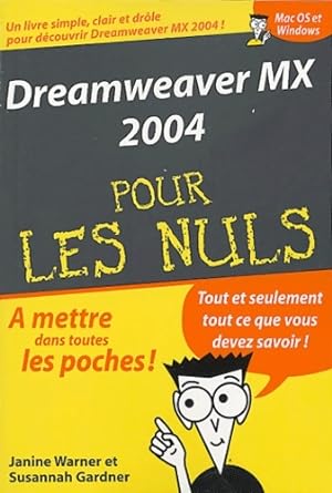 Dreamweaver MX 2004 - Susannah Warner